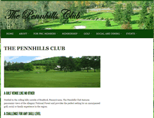 Tablet Screenshot of pennhillsclub.com